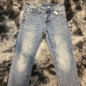 Sleek Axel Men's Light Blue Slim Jeans